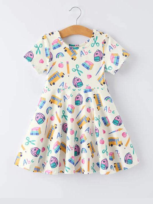 Back to school twirl dress